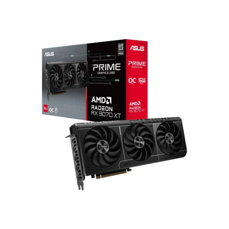 ASUS Prime Radeon™ RX 9070 XT OC Edition 16GB GDDR6 Graphics Card - Black
