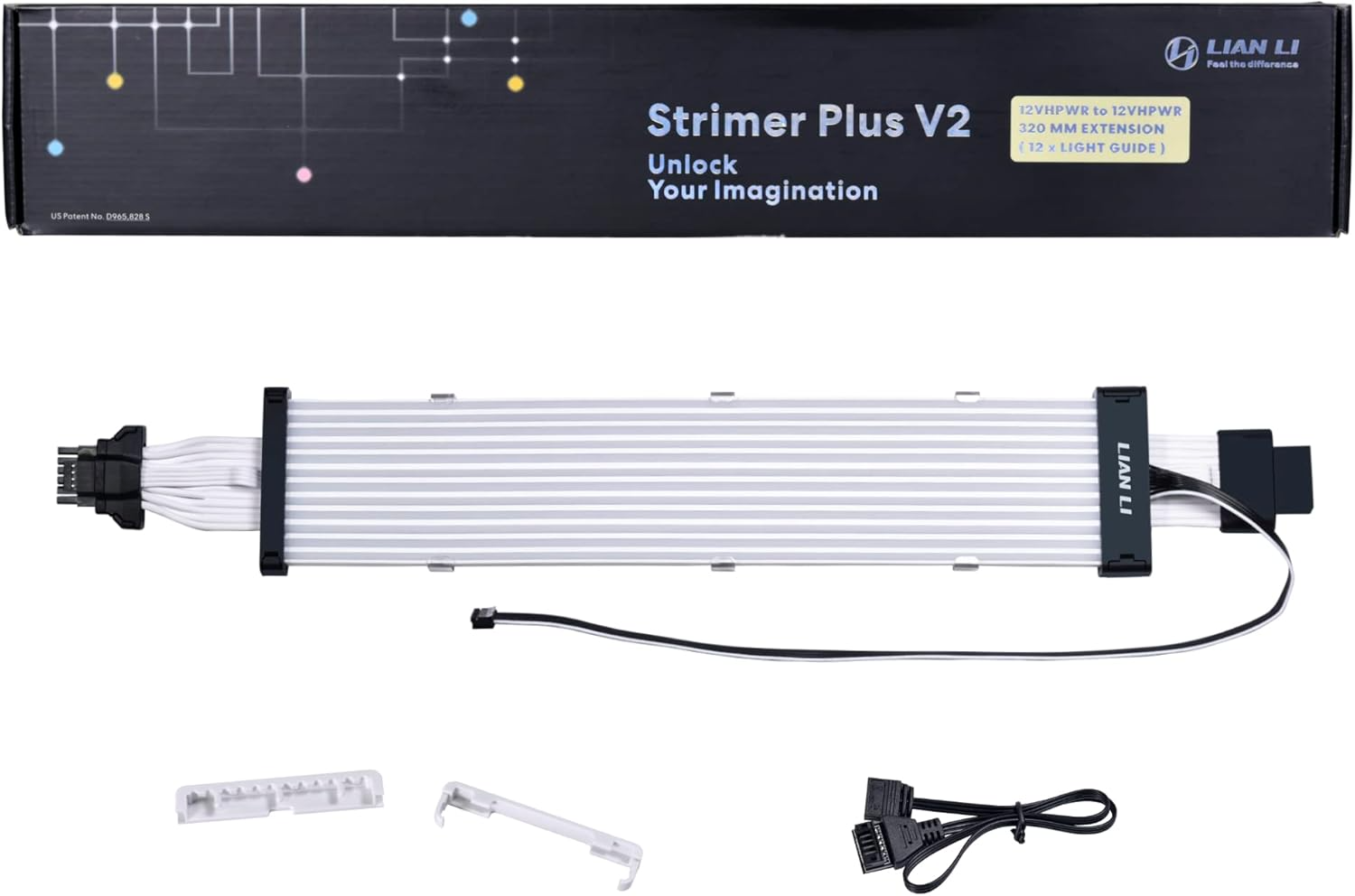 كابل ليان لي Strimer Plus V2 من 12+4 Pin إلى 12+4 Pin