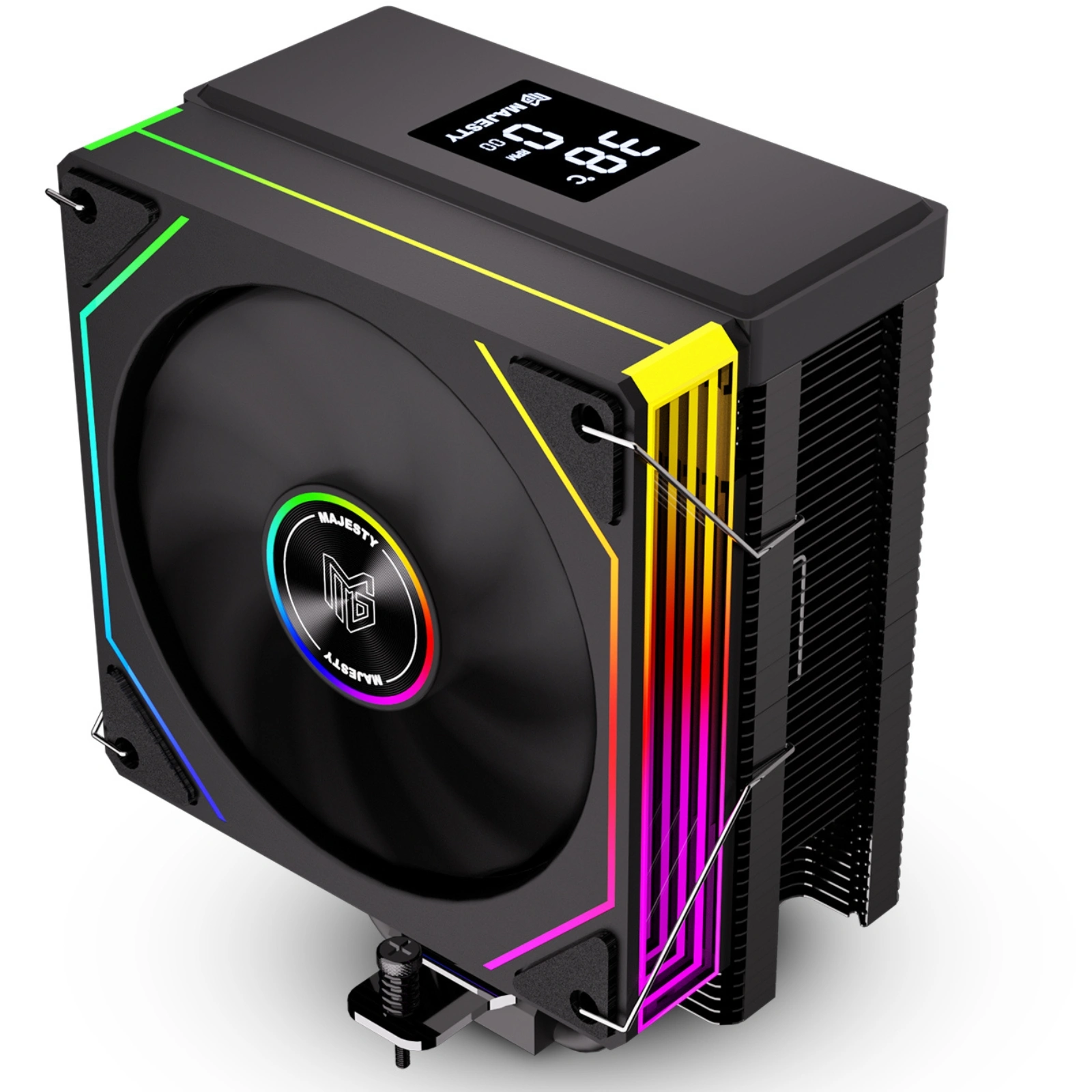Majesty CAD-301 ARGB Air Cooler 120mm Fan – Black