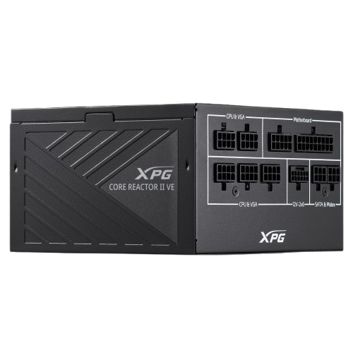 مزود الطاقة XPG CORE REACTOR II VE بقدرة 750 واط منخفض الضوضاء - كفاءة 80+ Gold - معياري بالكامل 