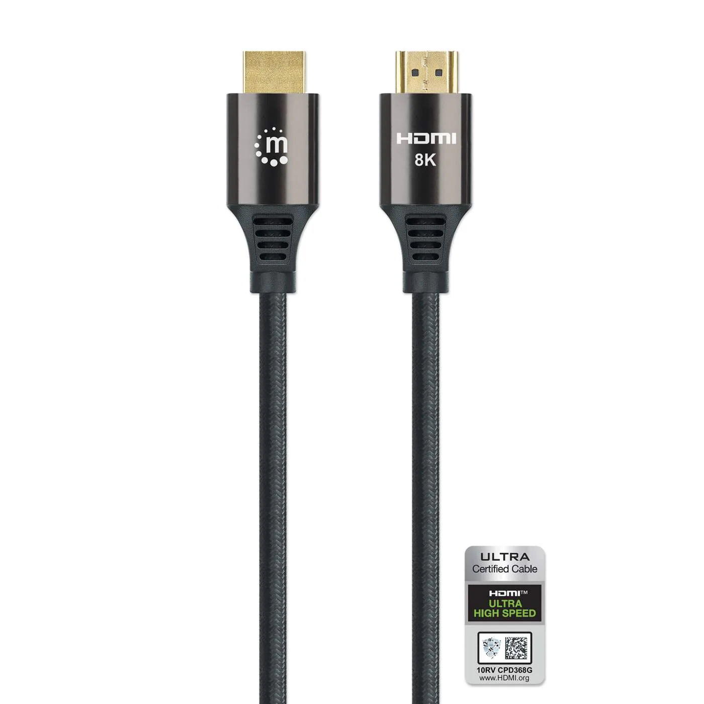 كابل HDMI 2.1 فائق السرعة Manhattan 8K - 7 أقدام