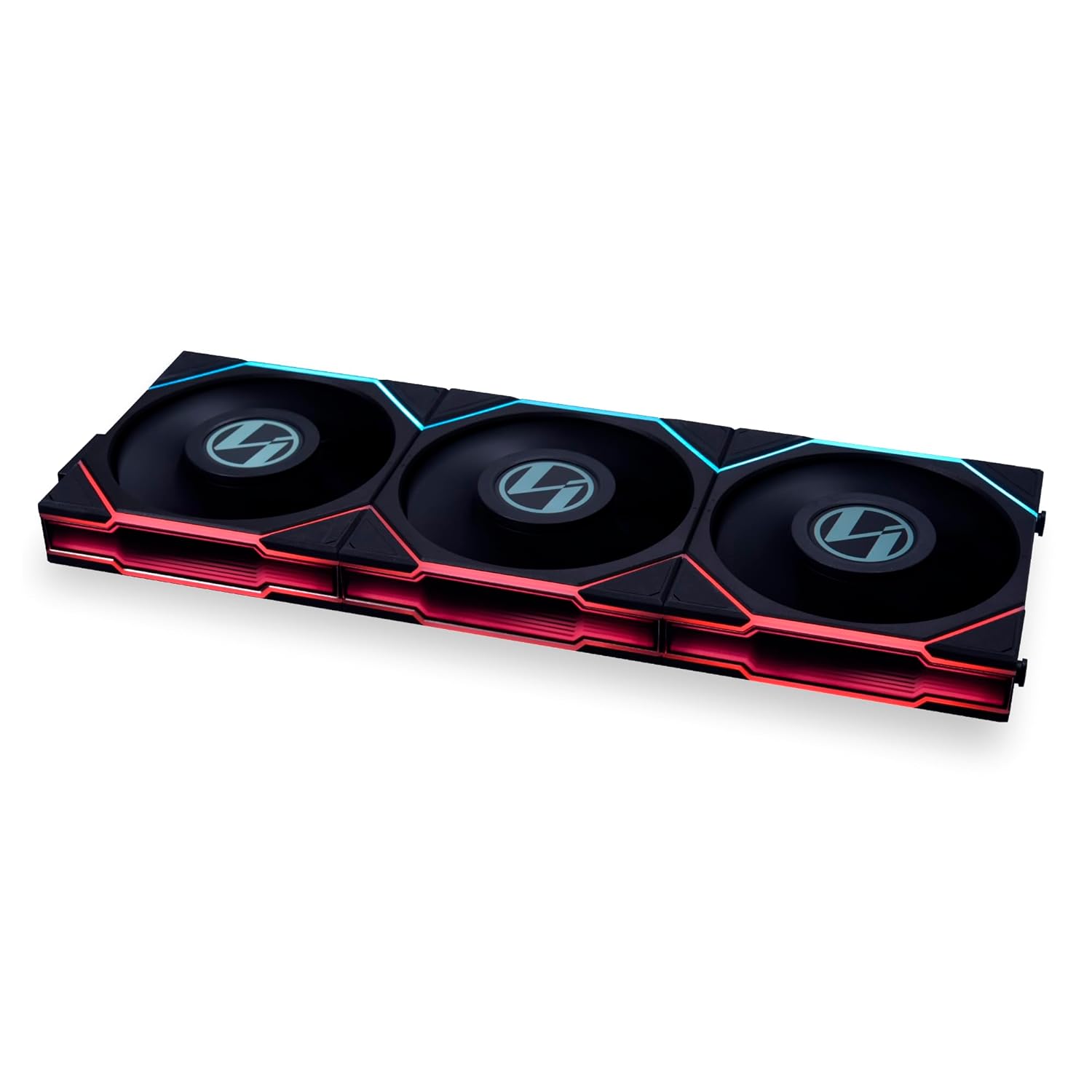  مراوح ليان لي UNI FAN TL LCD  - ثلاث مراوح بحجم 120 ملم مع وحدة تحكم - أسود