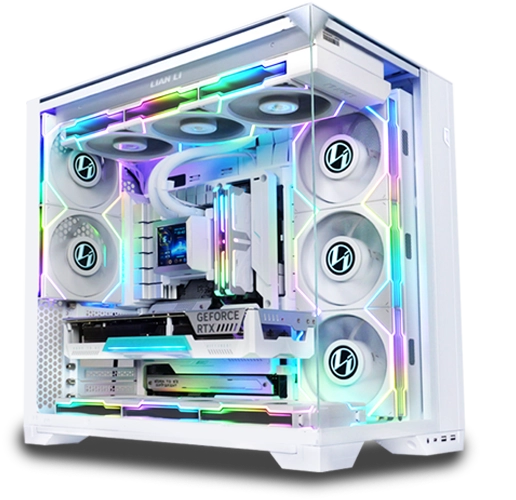 【新品・即配可能】LIANLI O11 VISION COMPACT WT Lian Li O11 Vision Compact White Steel E-ATX Mid-Tower | RAIQ
