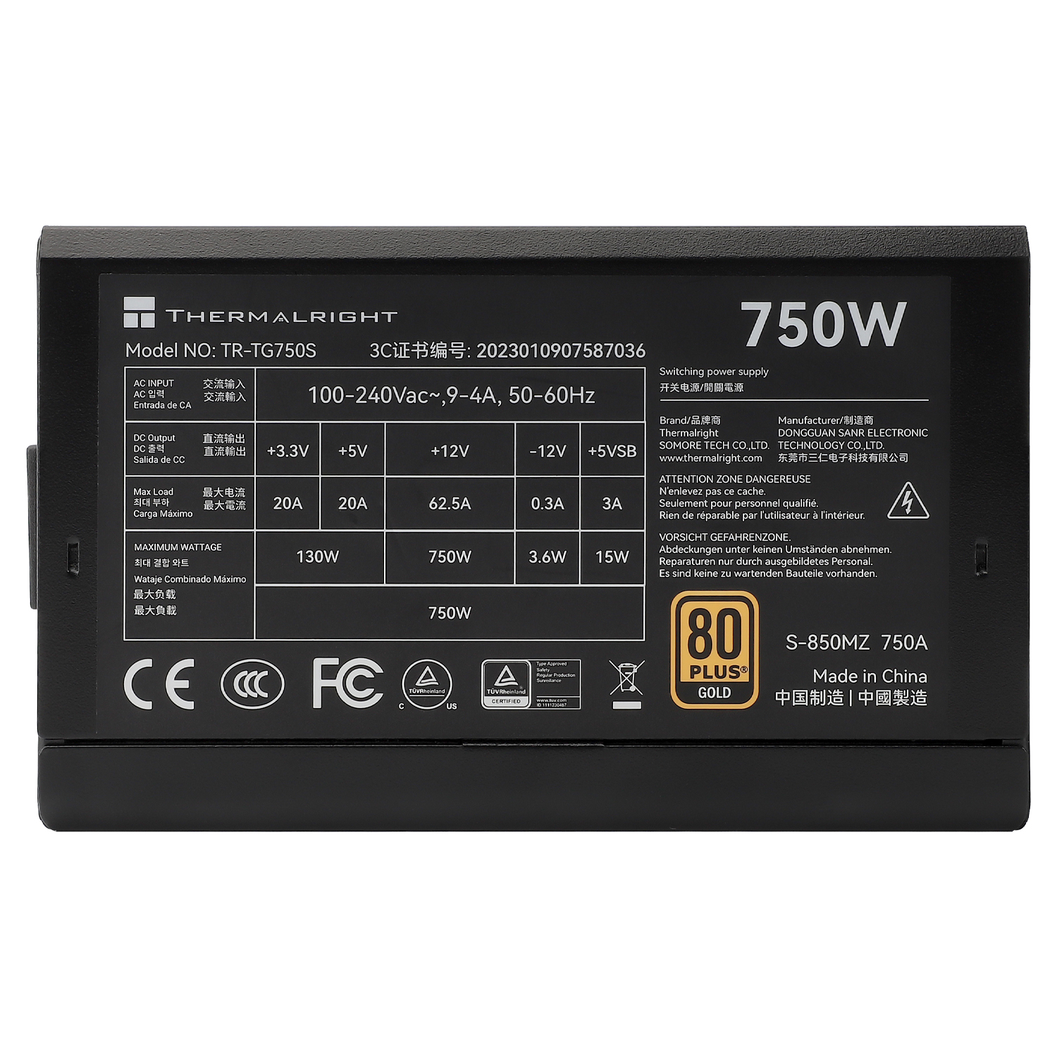 Thermalright TG-S750 Power Supply