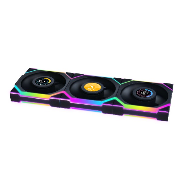 مراوح ليان لي UNI FAN SL120 لاسلكيه LCD ARGB