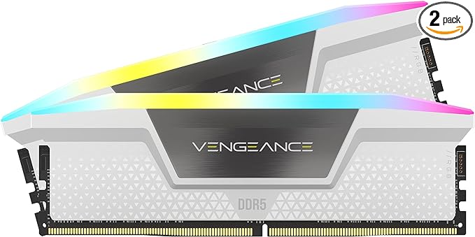 CORSAIR VENGEANCE RGB DDR5 32GB (2x16GB) 6400MHz CL36 - White | RAIQ
