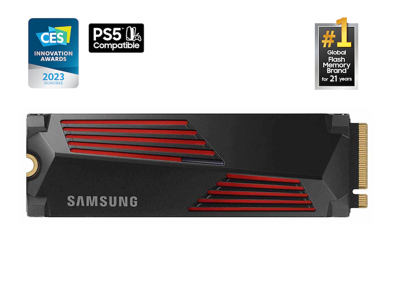 Samsung 990 PRO 4TB SSD PCIe 4.0 NVMe M.2 (7,450 MB/s Read - 6,900 MB/s Write)