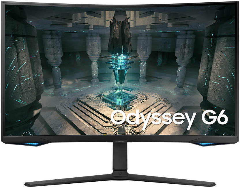 شاشة الألعاب Samsung Odyssey G6، شاشة VA مقاس 32 بوصة بدقة QHD، معدل تحديث 240 هرتز، زمن استجابة 1 مللي ثانية