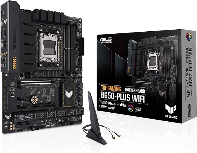اللوحة الأم أسوس TUF جيمينج B650-PLUS WIFI DDR5 - مقبس AM5 AMD