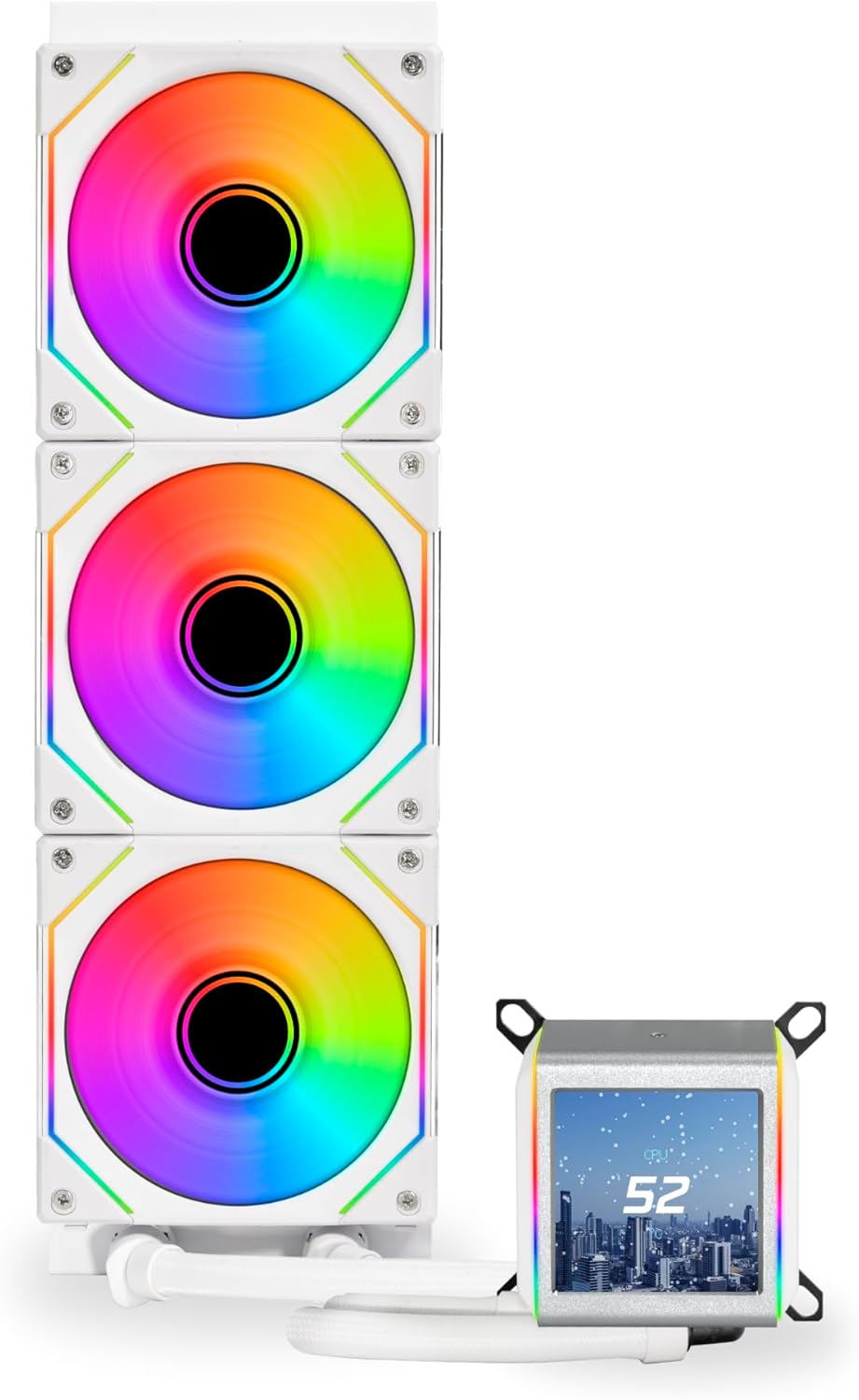 LIAN LI Galahad II LCD SL-INF 360 簡易水冷 Amazon.com: Lian-Li Galahad II LCD CPU Liquid Cooler - White