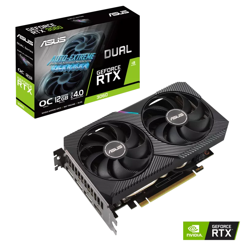 ASUS Dual GeForce RTX™ 3060 V2 OC Edition 12GB GDDR6 Graphic Card