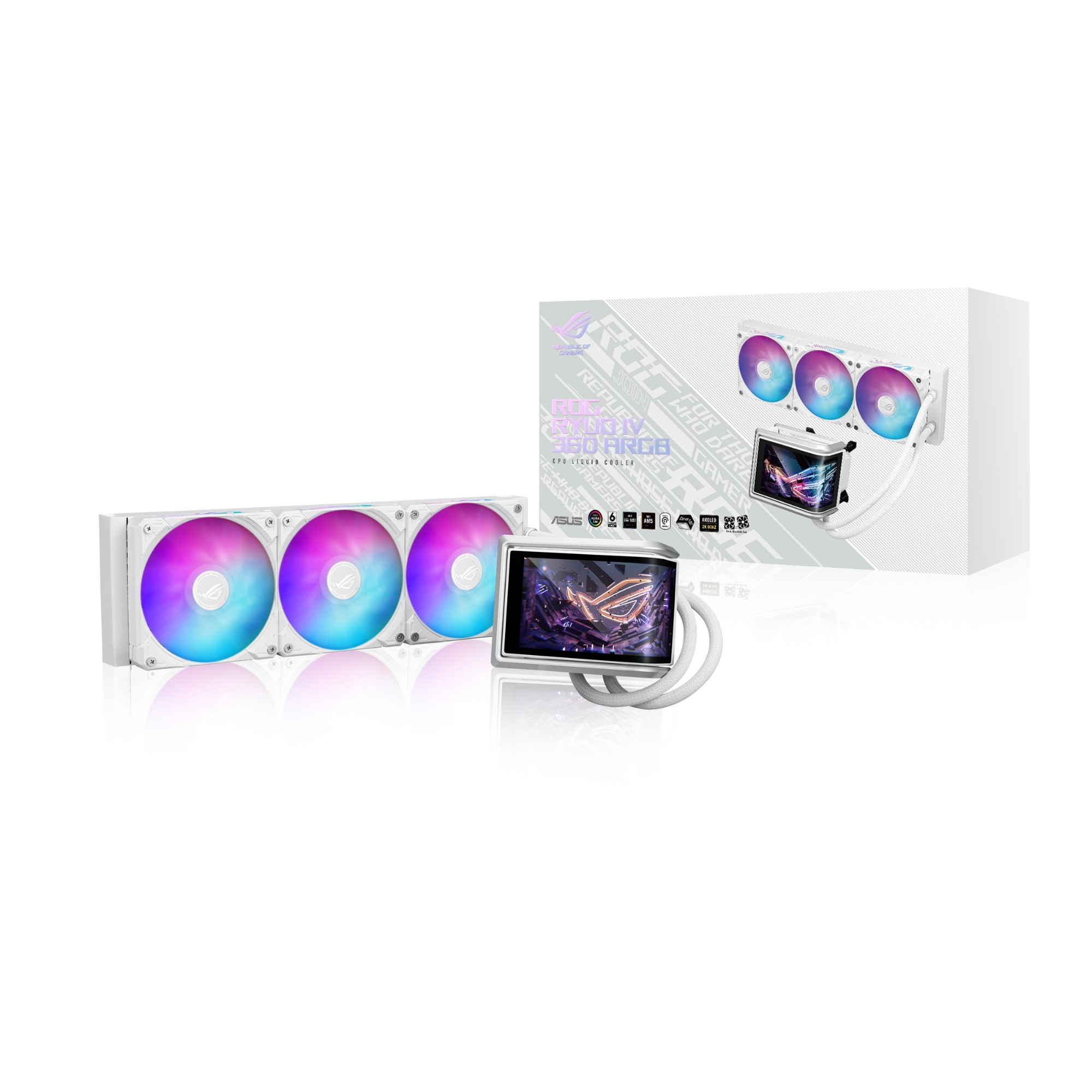 ASUS ROG RYUO IV 360mm ARGB Liquid Cooler - White