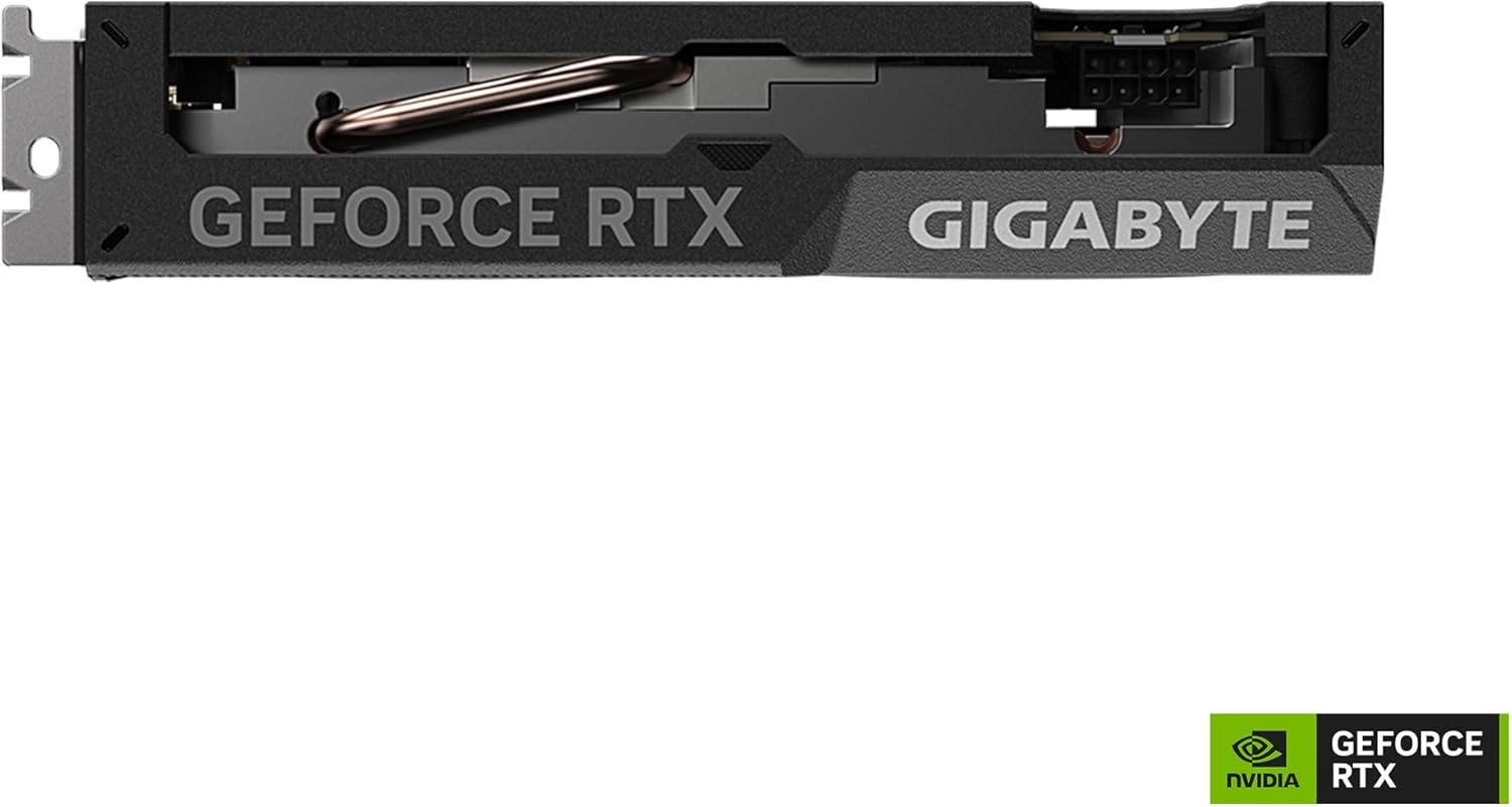 كرت الشاشة جيجابايت جيفورس RTX 4060 WINDFORCE OC بسعة 8 جيجابايت مع 2 مراوح WINDFORCE