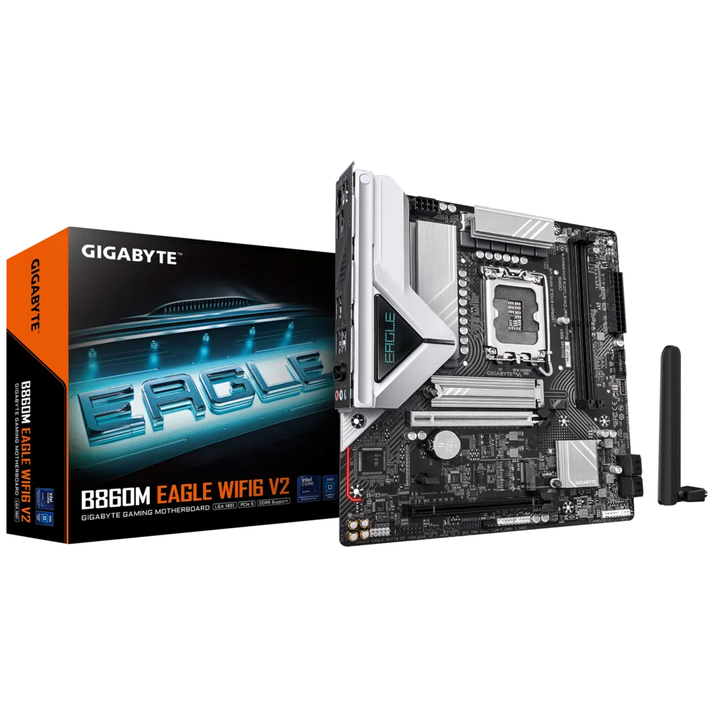 اللوحة الأم جيجابايت B860M إيجل WIFI6 V2 مقبس LGA1851 إنتل - DDR5
