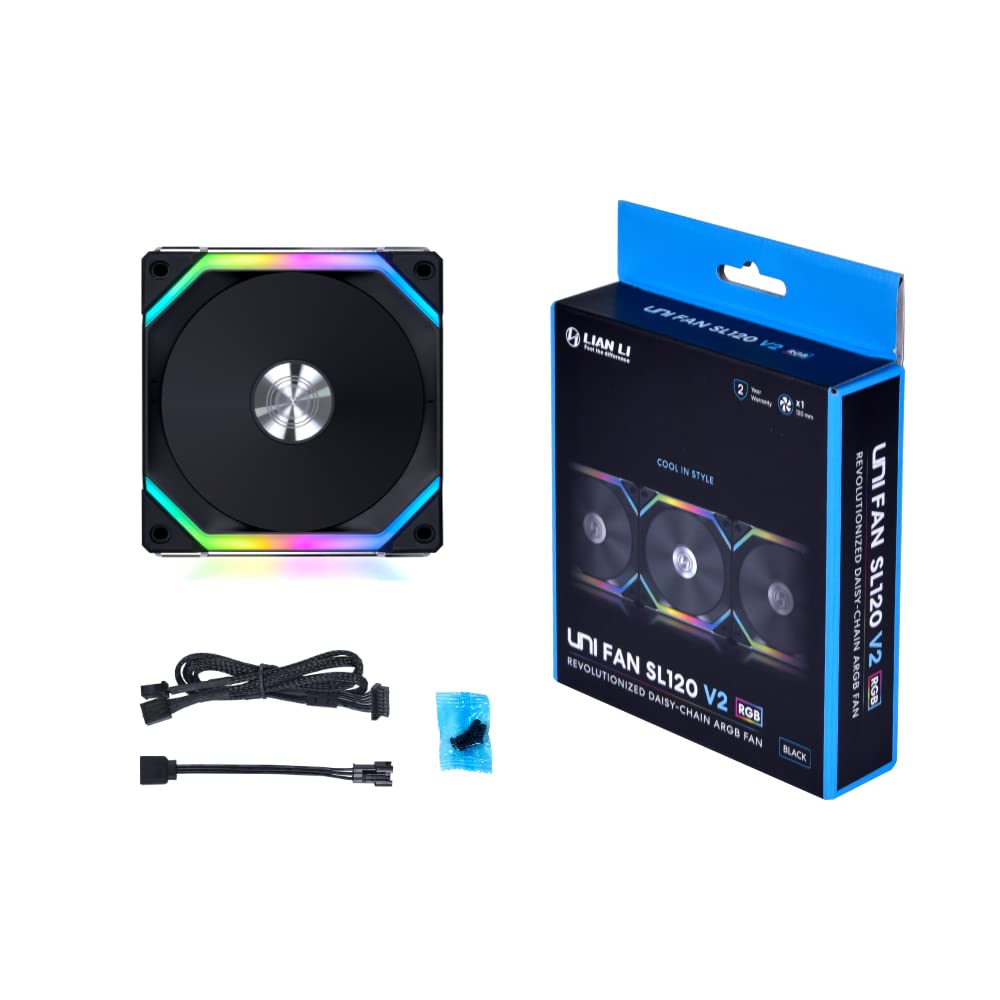 Lian Li UNI Fans SL120 V2 RGB 120mm - Triple Pack With