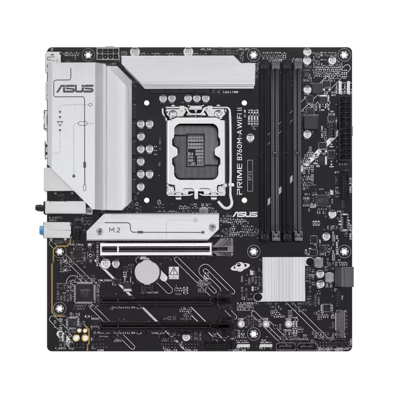 ASUS PRIME B760M-A WIFI II Motherboard LGA1700 Intel DDR5 - Black
