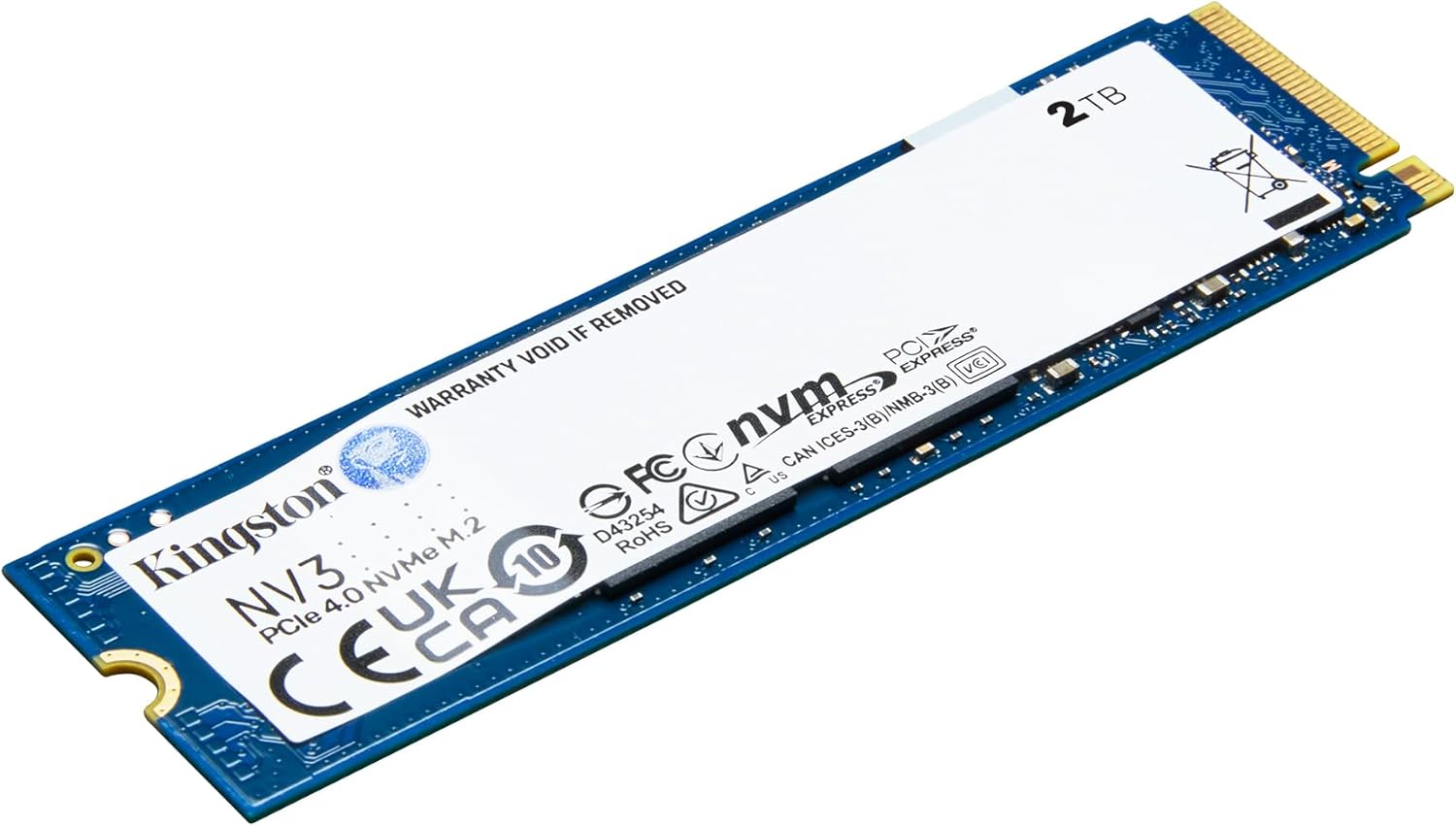 Kingston NV3 2280 1TB SSD PCIe 4.0 NVMe M.2 - (6,000 MB/s