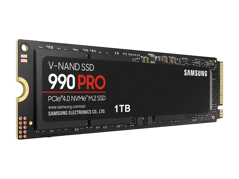 Samsung 990 PRO PCIe 4.0 NVMe M.2 SSD - 1TB (7,450MB/s Read / 6,900MB/s Write) 