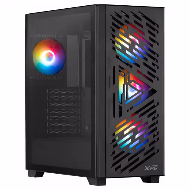 XPG Lander 501 Mid-tower ATX Case With 4 ARGB Fans - Black 