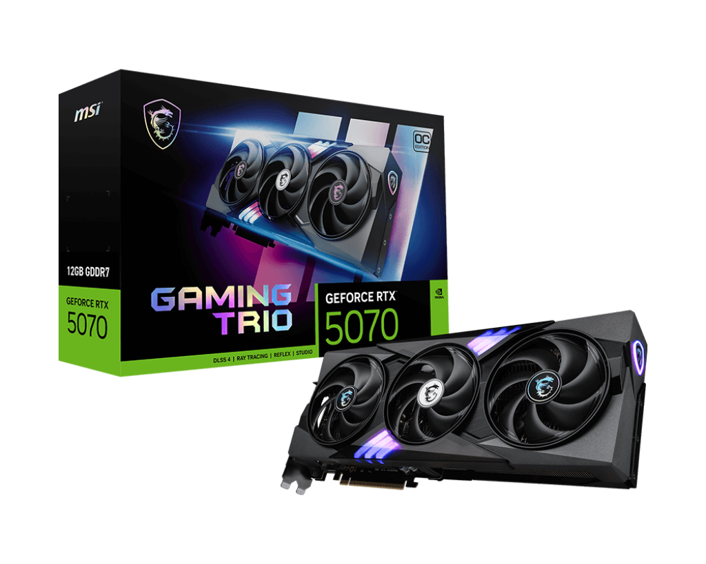 كرت الشاشة MSI جيفورس RTX 5070 جيمنج تيرو OC بسعة 12 جيجابايت من نوع GDDR7