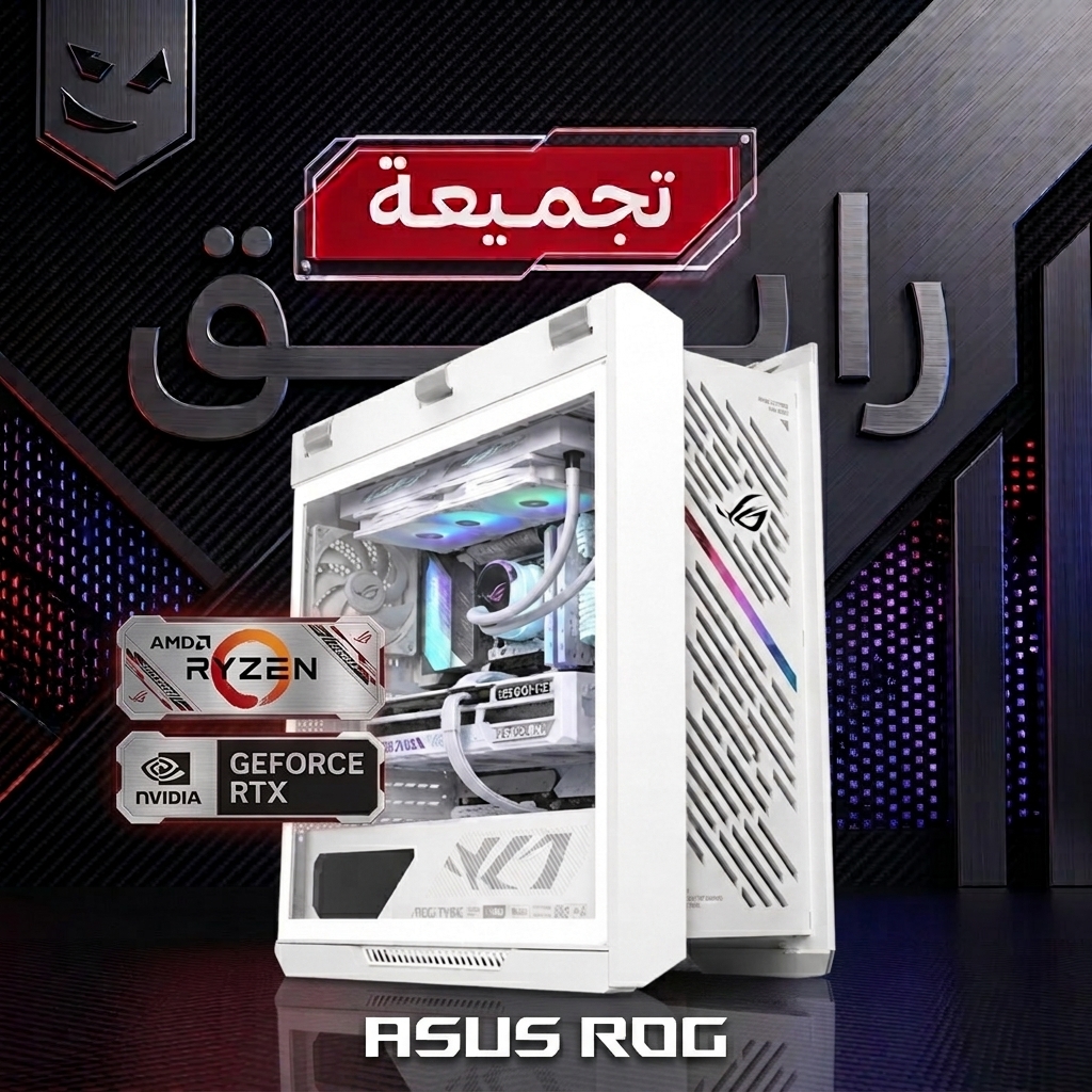 تجميعة ألعاب نسخة ASUS ROG كرت شاشة RTX 5080 مع رايزن 7 9800X3D
