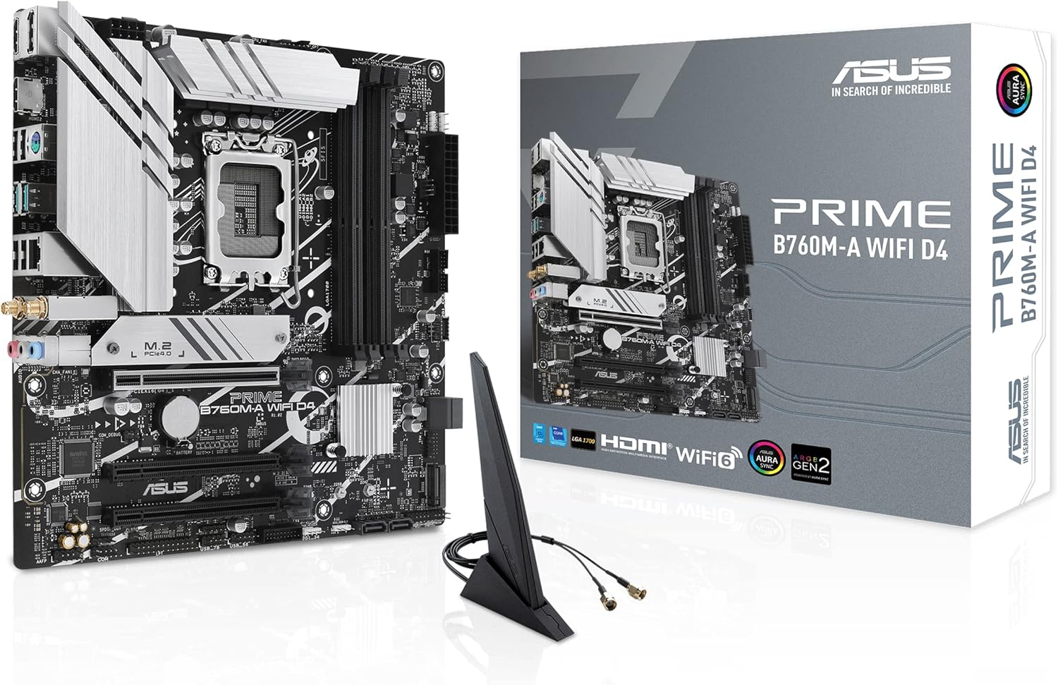 PRIME B760M-A WIFI D4 Intel (LGA 1700) mATX Mb PCIe 4.0, two M.2 