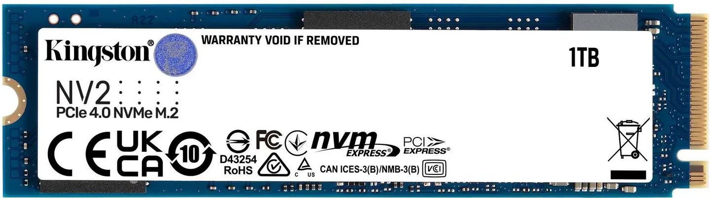 未開封　KINGSTON Nv2 Nvme M2 Ssd 2tb　2枚 Kingston NV2 M.2 2280 PCIe 4.0 NVMe SSD - 2TB (3,500 MB/s