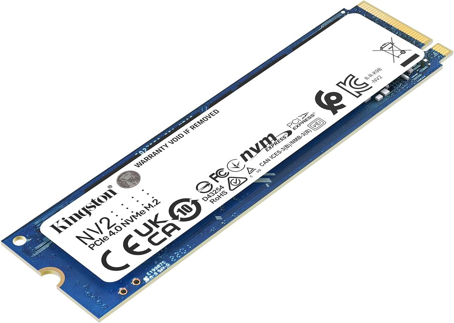Kingston NV2 M.2 2280 PCIe 4.0 NVMe SSD - 2TB (3,500 MB/s Read