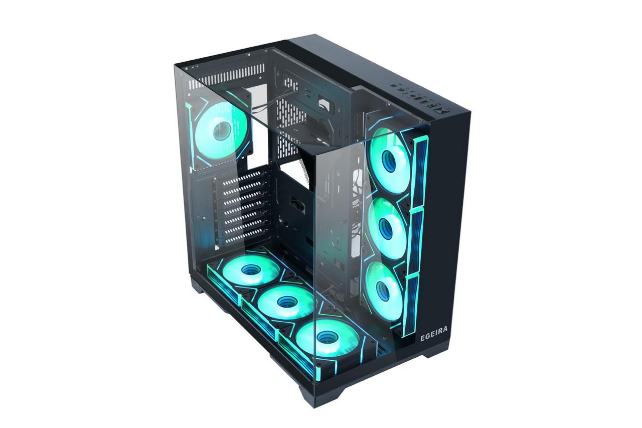 EGEIRA CASE VISION 7 Fans ARGB - Black
