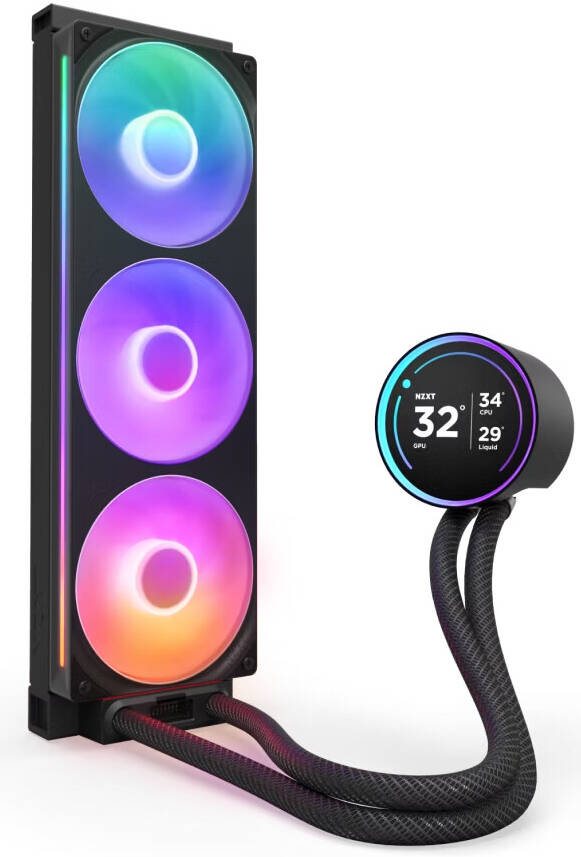 مبرد مائي NZXT كراكن إيليت  RGB مزود بشاشة IPS LCD