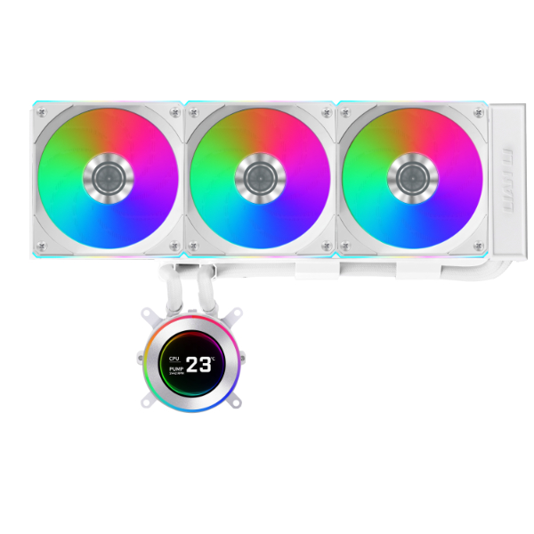 مبرد مائي ليان لي Hydroshift II LCD-C 360CL - أبيض