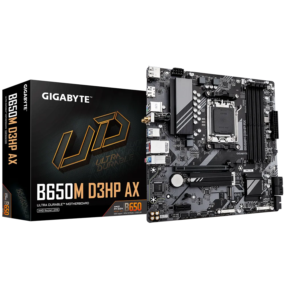 اللوحة الأم جيجابايت B650M AX (rev. 1.x) DDR5 - مقبس AM5 AMD