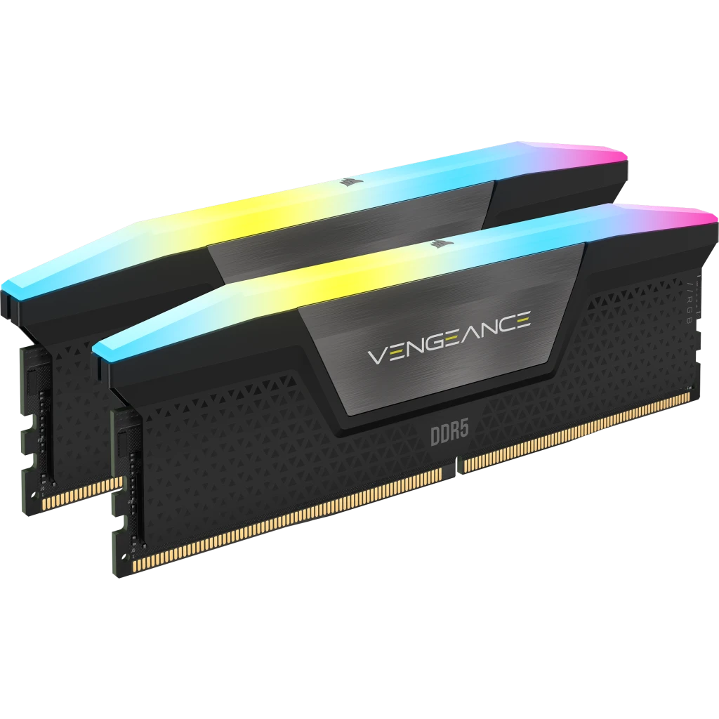 رامات كورسير فينجينس RGB DDR5 بسعة 32 جيجابايت (2x16GB) بسرعة 6000 ميجاهرتز CL38 - أسود